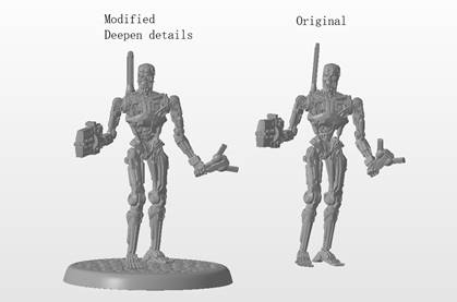 Render of a Command T-800 miniature from Terminator Genisys: Rise of the Resistance by River Horse