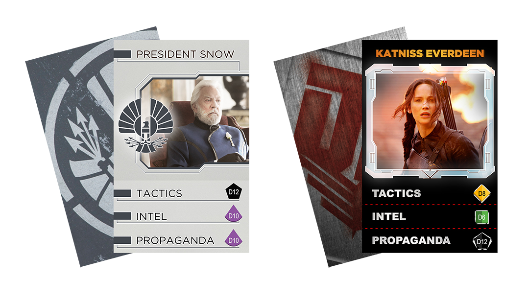 Character Cards from The Hunger Games: Mockingjay - The Board Game by River Horse