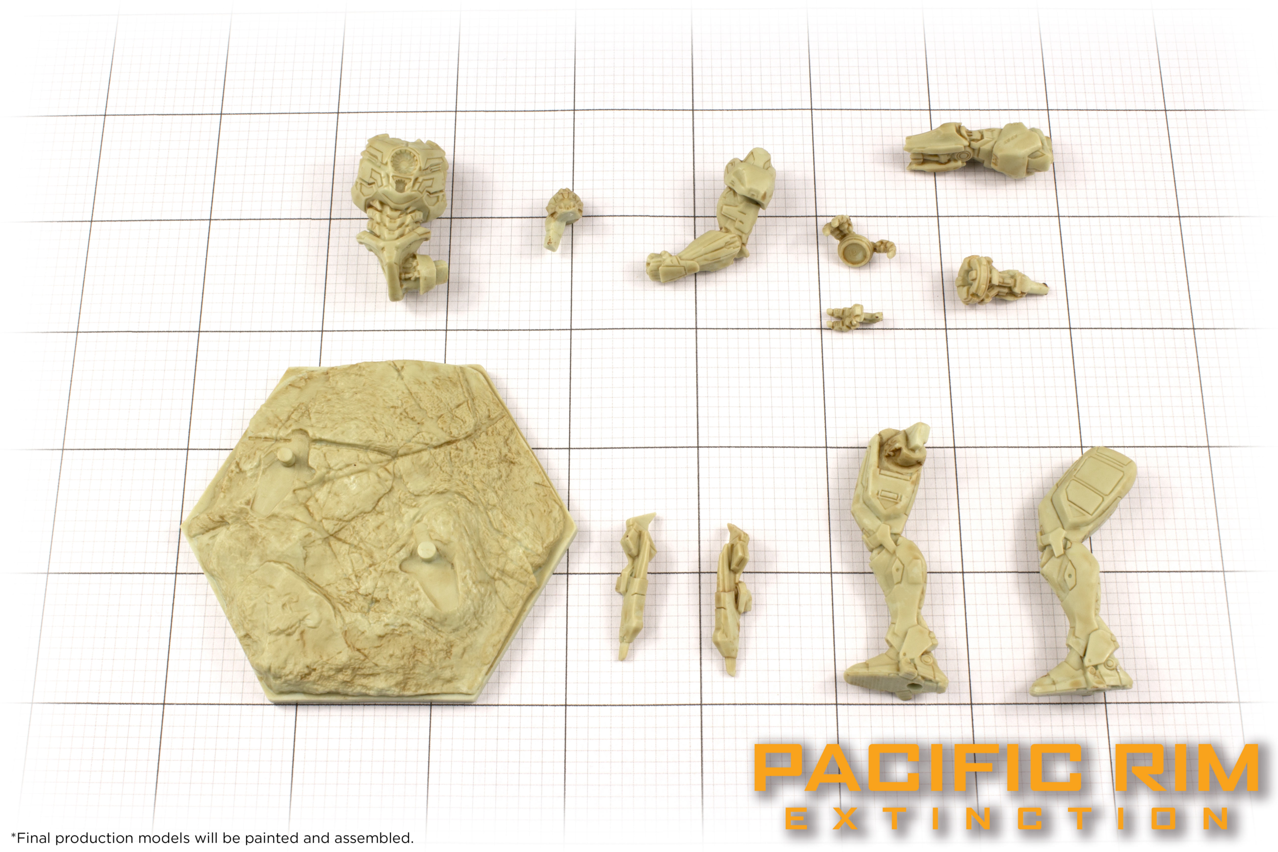 Unpainted Model parts of Gipsy Avenger from Pacific Rim: Extinction by River Horse