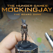 Painted Katniss by Angel Giraldez Work in Progress for The Hunger Games: Mockingjay - The Board Game by River Horse