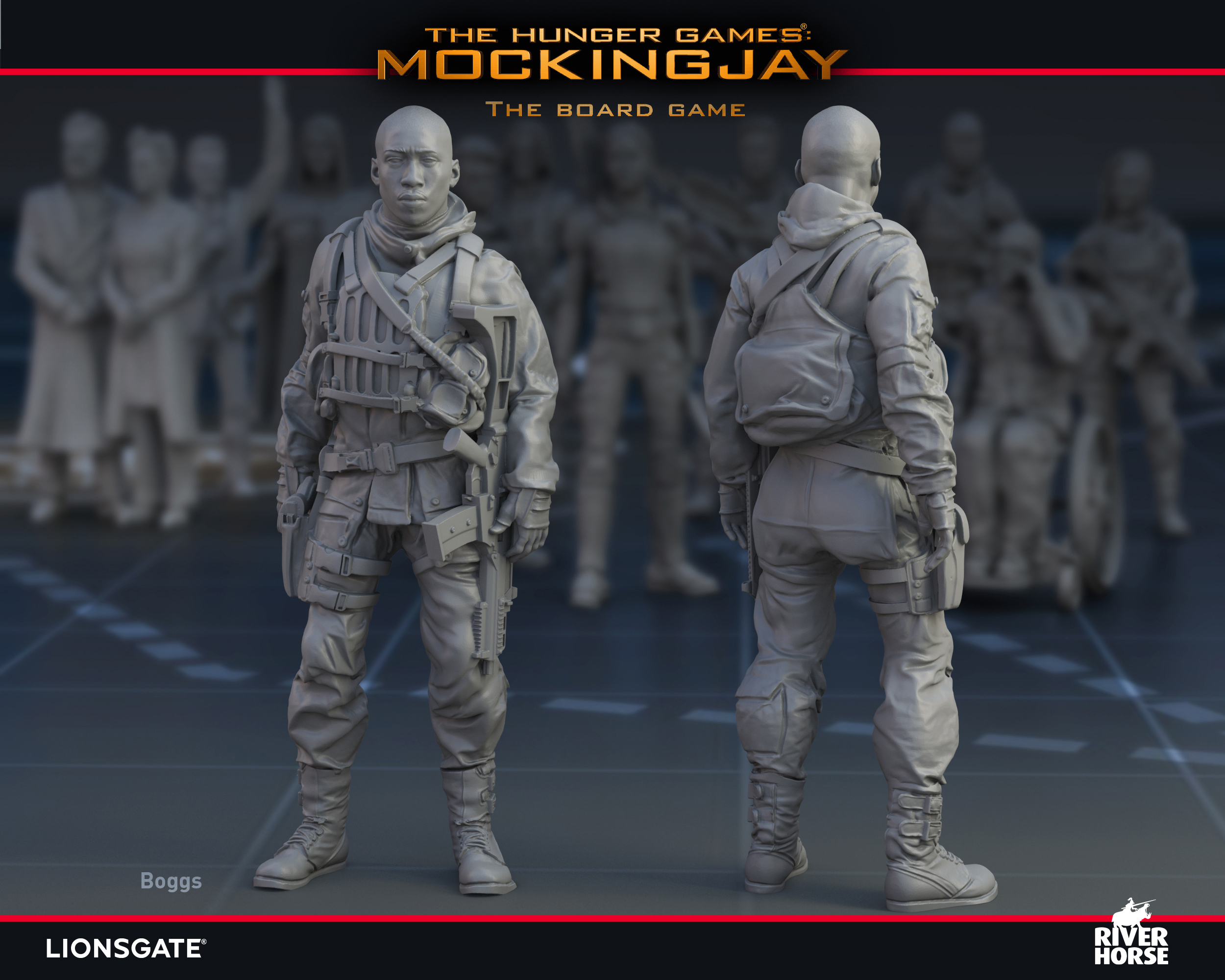 Render of Boggs for The Hunger Games: Mockingjay - The Board Game by River Horse
