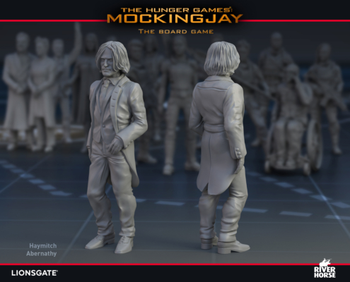 Render of Haymitch Abernathy for The Hunger Games: Mockingjay - The Board Game by River Horse