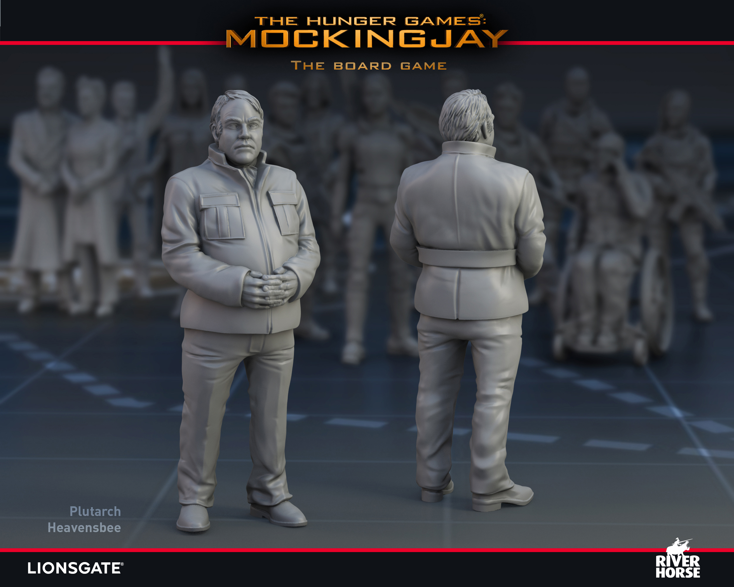 Render of Plutarch Heavensbee for The Hunger Games: Mockingjay - The Board Game by River Horse