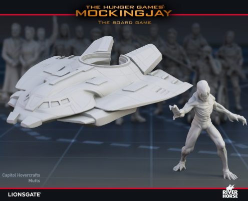 Render of Mutts and The Hovercrafts for The Hunger Games: Mockingjay - The Board Game by River Horse