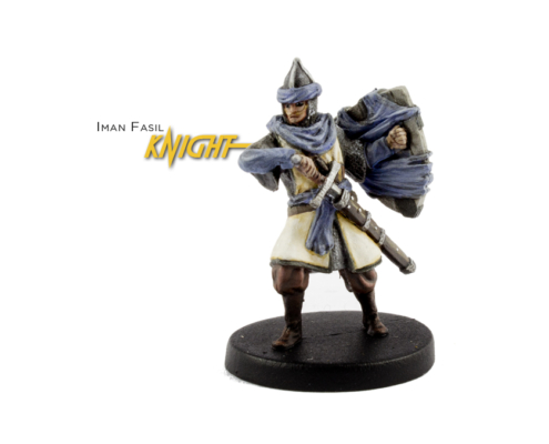 Painted example of Knight (ancient) from Highlander The Board Game by River Horse