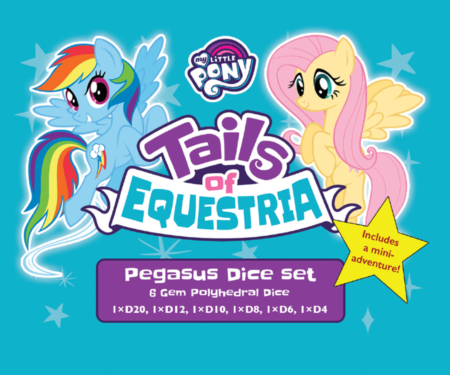 Pegasus Dice set for Tails of Equestria by River Horse Games