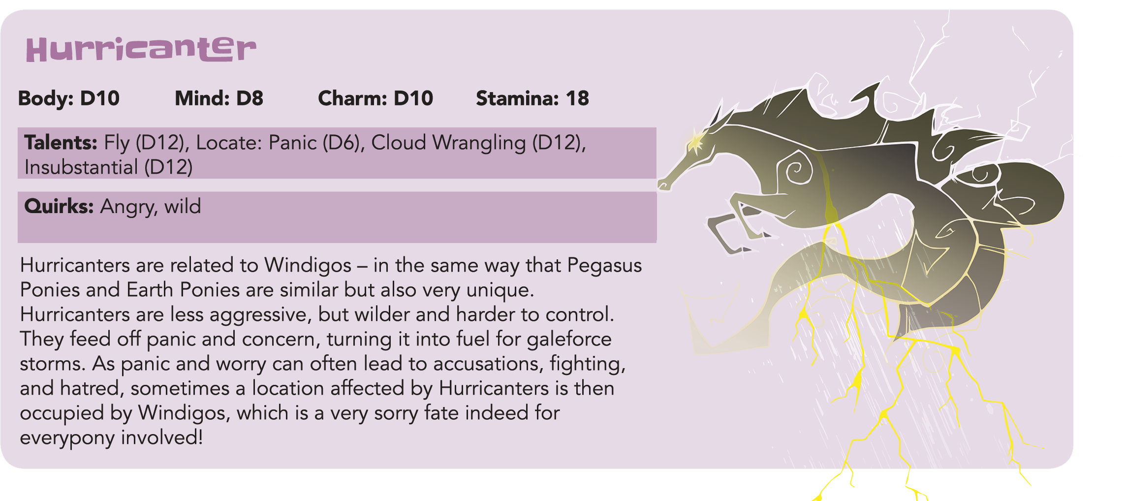 Creature Feature: Hurricanter - Tails of Equestria by River Horse Games